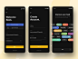 Sign-up, Sign-in Screens IMDb ✍ design inspiration inspiration log in mobile app app concept iphone x create account gradient sign up sign in imdb design illustration ios app simple ux ui