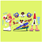 Anyways gathered an international squad of illustrators for these Olympics-inspired YouTube Yoodles