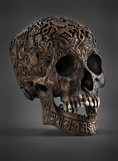 (西藏雕刻头骨)zhan.renren.