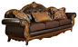 Acme Dorothea Leather Upholstered Sofa in Cherry traditional-sofas