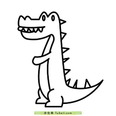 12张有趣可爱的卡通鳄鱼宝宝涂色简笔画免费下载 | 涂色集，涂色画打印大图 : 画鳄鱼可以按照以下步骤进行：第一步：画出鳄鱼的身体。可以先画一个大型的椭圆作为鳄鱼的身体，然后再在身体上方画一个小一些的椭圆作为鳄鱼的头部。第二步：画出鳄鱼的嘴巴。从头部的顶部画出一个小而尖的三角形，这样就可以画出鳄鱼的嘴巴。第三步：画出鳄 12张有趣可爱的卡通鳄鱼宝宝涂色简笔画免费下载