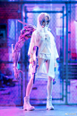 夜姬“雨夜”的创作灵感来自霓虹与高科技的赛博朋克风格，被改造的机械少女拥有了主观意识，太酷了！
ART FUTURE 夜姬 雨夜 12寸可动人偶http://t.cn/A6UupimB