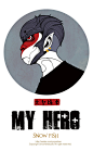 My hero-♂雪鱼♀__涂鸦王国插画