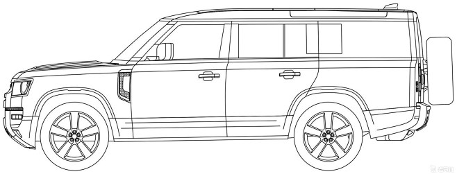 预计明年上市 路虎卫士130专利图曝光(...