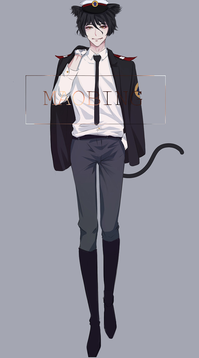 黑猫警长拟人图来自微博