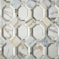 ARTISTIC TILE  Piatti Calacatta Gold Polished Dimensional Mosaic