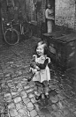 Happy French Girl and Her Cat, 1959