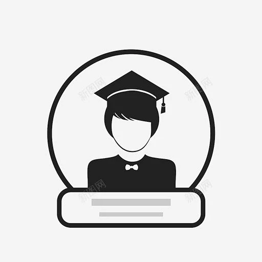 女学生女研究生学者图标 免费下载 页面网页 平面电商 创意素材图片_女学生素材图片素材-花瓣网