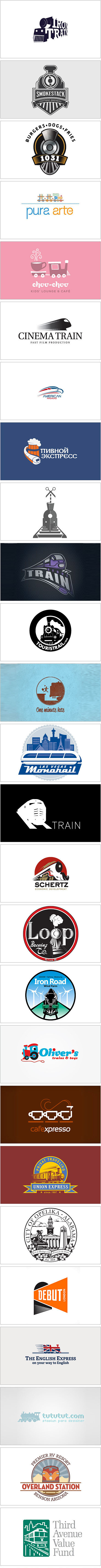 一组火车元素的Logo设计.jpg