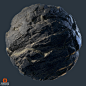 Mountain Cliff Rough, Daniel Thiger : Material study of a rough mountain cliff. 100% Substance designer, rendered in Marmoset.