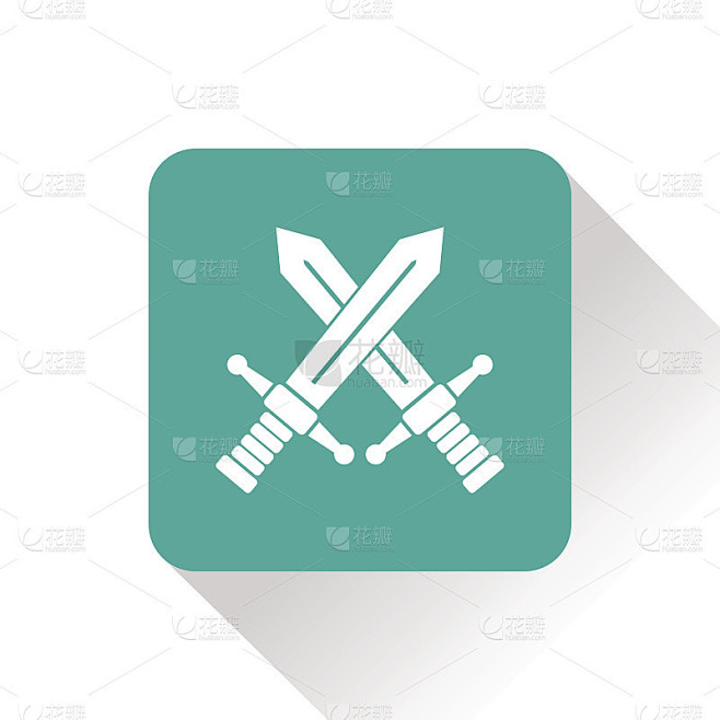 交叉剑矢量图标
