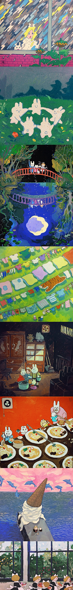 默隼～1采集到温暖治愈 可爱画