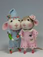 Dressed Mouse/Bunny Class Needle Felting Class PDF files (Companion kit available sold separately)