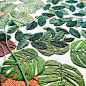 艺术家Sarah K. Benning 的精致刺绣作品 ，创作描绘了想象中柔软迷人的那些植物和花卉。 ​​​​