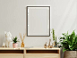 Empty frame on cabinet in living room interior on empty white wall background. Empty frame on cabinet in living room interior on empty white wall background.3d rendering photo frame on table stock pictures, royalty-free photos & images