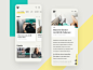 Online magazine for young professionals - mobile