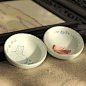 新中式 原创釉下手绘青花陶瓷工夫茶杯 单杯 品茗杯 清品 禅知