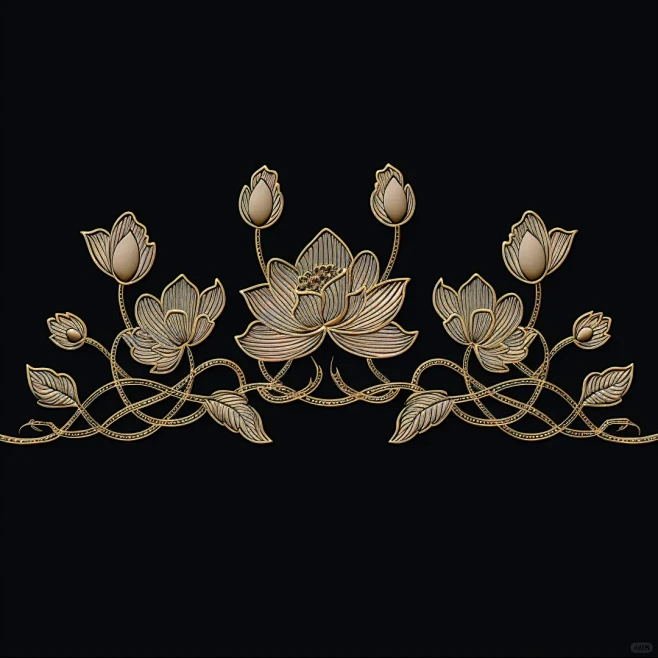 传统花卉纹饰纹样图案 - 小红书