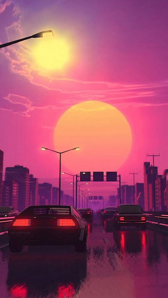 Vaporwave Sunset