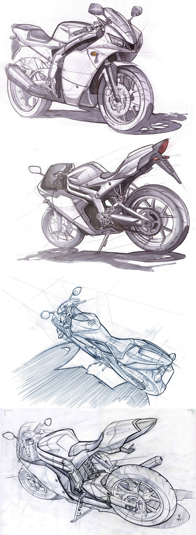 【直击设计全过程】摩托车专题设计 草图篇...