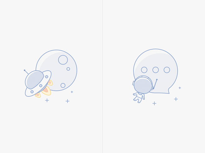 A set of icons on sp...