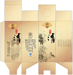 包装设计 包装盒 清酒包装 中国风包装