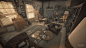 BLACKSAD - Environmental work [UE4] Scene , Nic Belliard : Hi!<br/>I'd like to present my graduation work!<br/>The goal of this project is to translate a Graphic Novel and its “Graphic” style in 3D based on its shading, geometry, compositions,