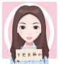下巴尖儿小<br/>下巴脸部面部<br/>医疗美容整形插画 卡通手绘漫画 可爱女孩美女 脸部面部症状系列