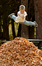 Jumping in Leaves.. 