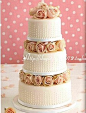 三层翻糖婚礼蛋糕 结婚蛋糕玫瑰蛋糕 生日派对蛋糕 聚会蛋糕杭州