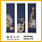 简欧奢华实物装饰画立体画手工画高级会所样板房星级酒店挂画包邮-淘宝网