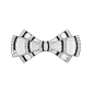 Art Deco Platinum, Carved Rock Crystal, Black Onyx and Diamond Bow Pin – Doyle