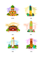 城市建筑矢量元素（四)