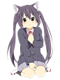 秋山澪素材+轻音少女壁纸图包1