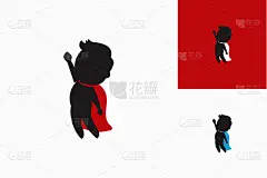 采购产品飞超级小孩标志模板设计矢量，会徽，设计概念，创意符号，图标