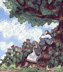 插画丨可爱的有点天真，夸张有趣的人物造型，风格独特充满童话想象力_Tamarit_ria_画面感 :  插画师创作的作品中的故事感很强 Núria Tamarit对人物造型的思考师花了心思 每一个都充满了诙谐的逗趣感 同时插画师也做了一些尝试 更加增…