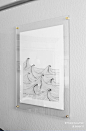 How to make your own frameless, floating, acrylic art frame.