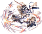 Arthur and Mordred, Battle Art from Granblue Fantasy