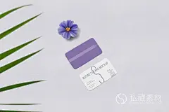 紫色高级PSD逼真多角度圆角名片卡片模型样机智能对象psd素材2347-淘宝网