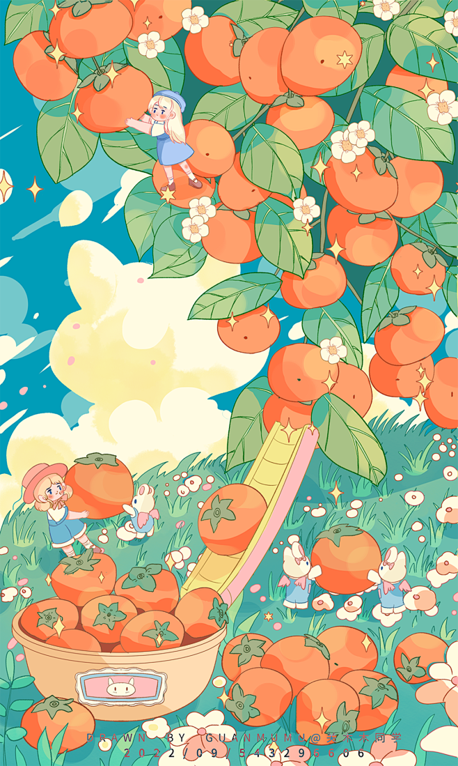 水果系列插画_关木木同学__插画师作品_...
