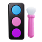 Makeup Brush  3D Icon