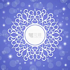 雪花,模板,新年前夕,边框,东方人,季节,冬天,圆形,白色,庆祝