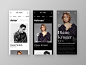 The Talks - Mobile UI Concept actress actor interaction film ios white dark web app clean layout concept app concept interviews talks ux ui