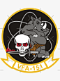 Thumbnail 3 of 3, Sticker, F/A-18 Rhino VFA-151 Vigilantes designed and sold by MBK13.