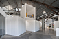 FreelandBuck unboxes creativity for Hungry Man : A haphazard configuration of cubes inside a warehouse add playfulness to Hungry Man Productions’ new headquarters by FreelandBuck.