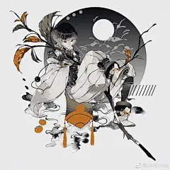 我是在日本画画的画师「ぺけ丸」。喜欢以黑白与和风为基调进行创作，也喜欢画一些二次创作。 ​​​​