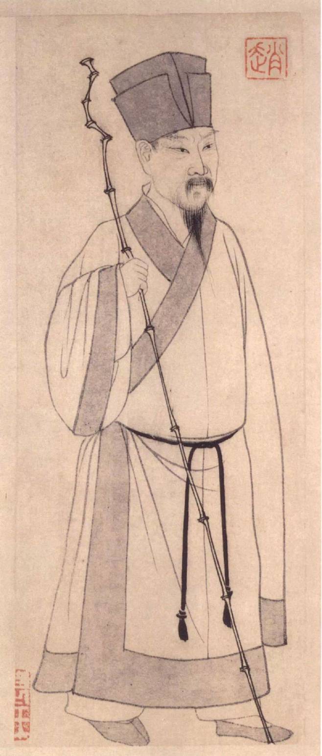 苏轼画像竹杖芒鞋轻胜马谁怕一蓑烟雨任平生