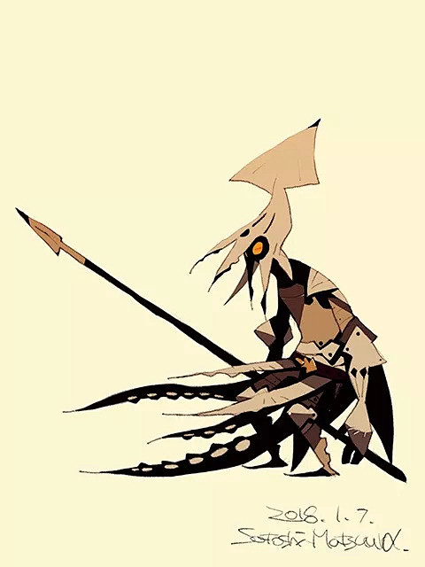 怪兽也可爱 | 日本插画师松浦 聖（Sa...