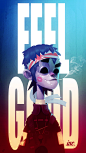 FEEL GOOD : Gorillaz fan-art