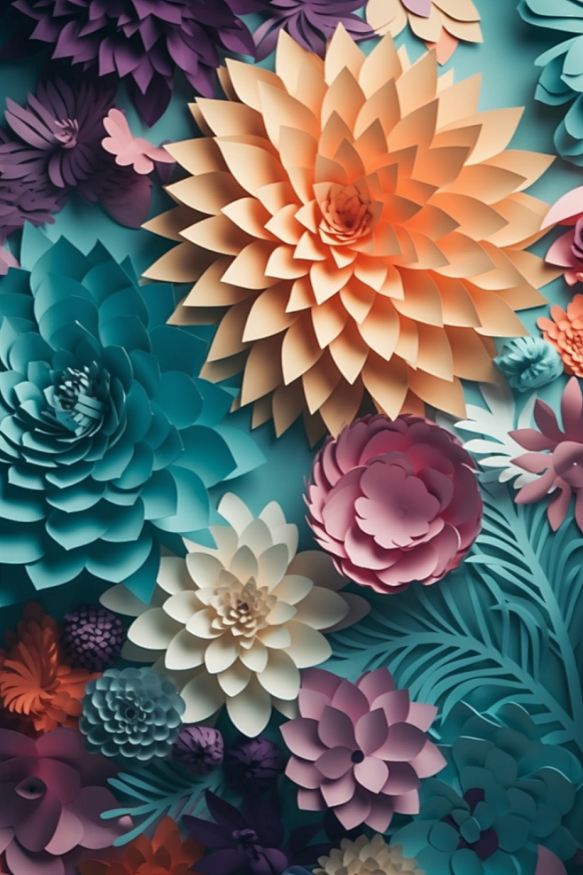 3D立体花纸雕工艺